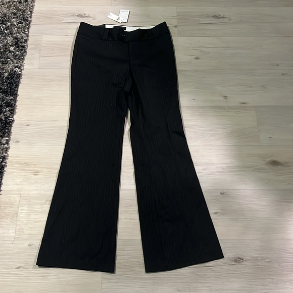 Banana Republic Black Pinstripe Dress Pants - Picture 2 of 4